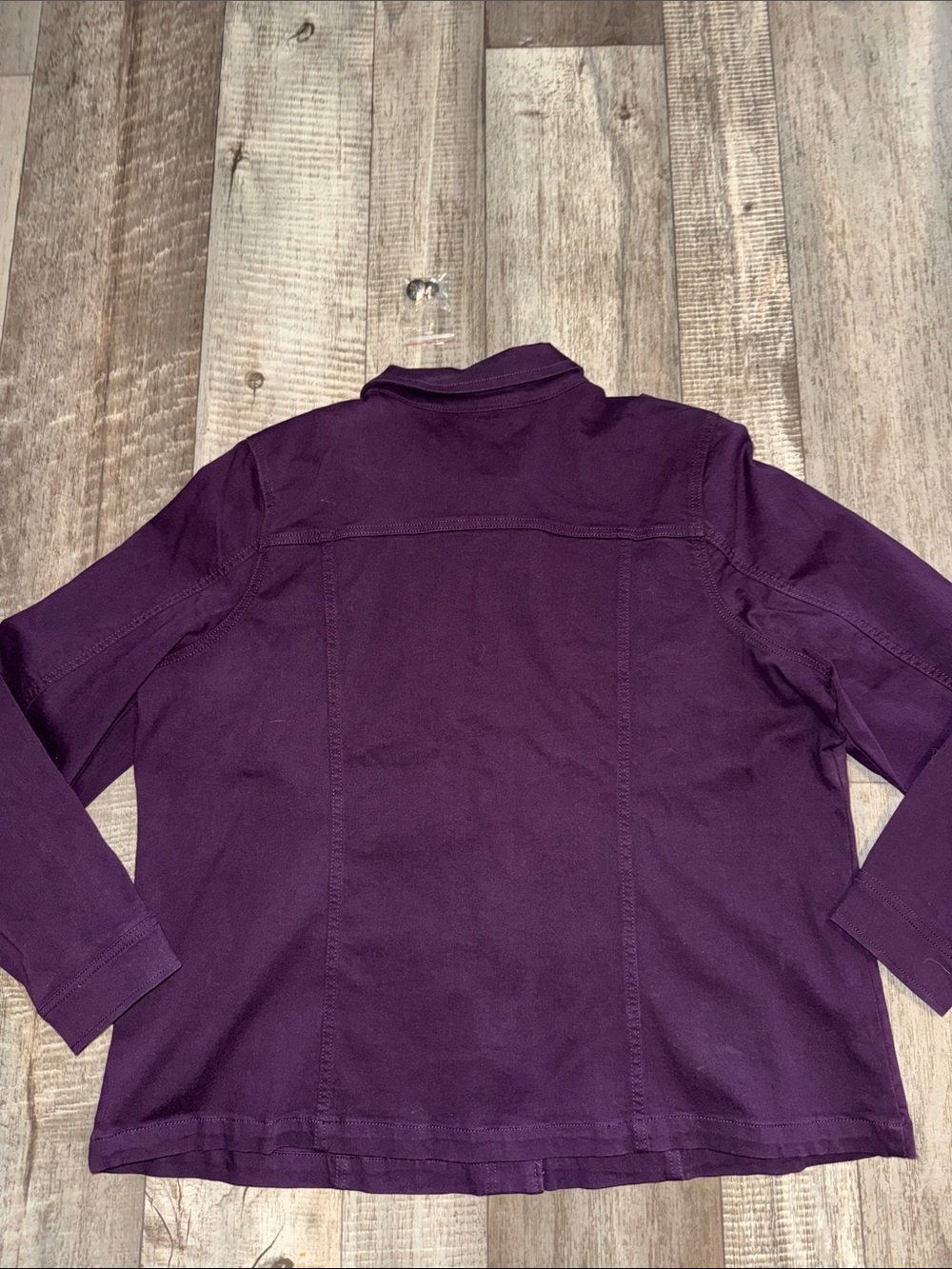 SUSAN GRAVER Purple Button-Front Utility Jacket- size XL - Picture 10 of 10